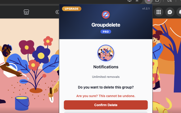 GroupDelete Extension Preview