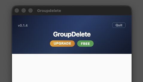 Step 3: Launch GroupDelete